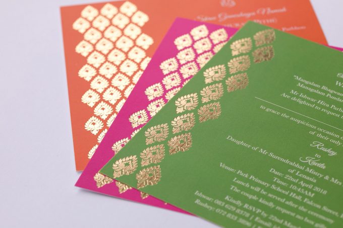 Bespoke wedding invitations