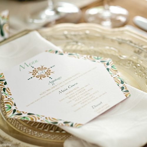 Wedding menu